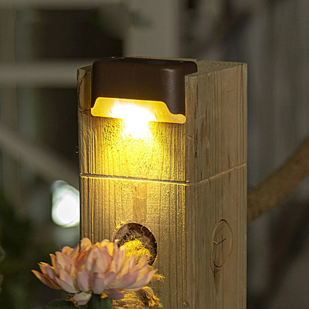 Pathway Yard Patio Steps Fence Lamps Garden Solar Light Waterproof Wall Lamp