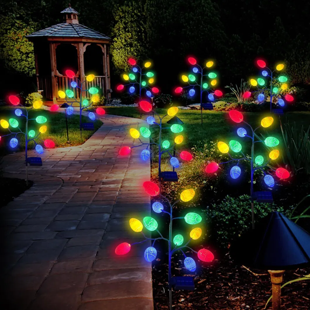 Solar Lawn Light Outdoor Waterproof Easter Egg Holiday Garden Decorative Lighting