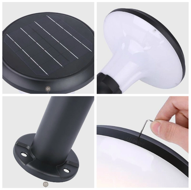 Outdoor Solar LED Pots Light for Garden Decorative