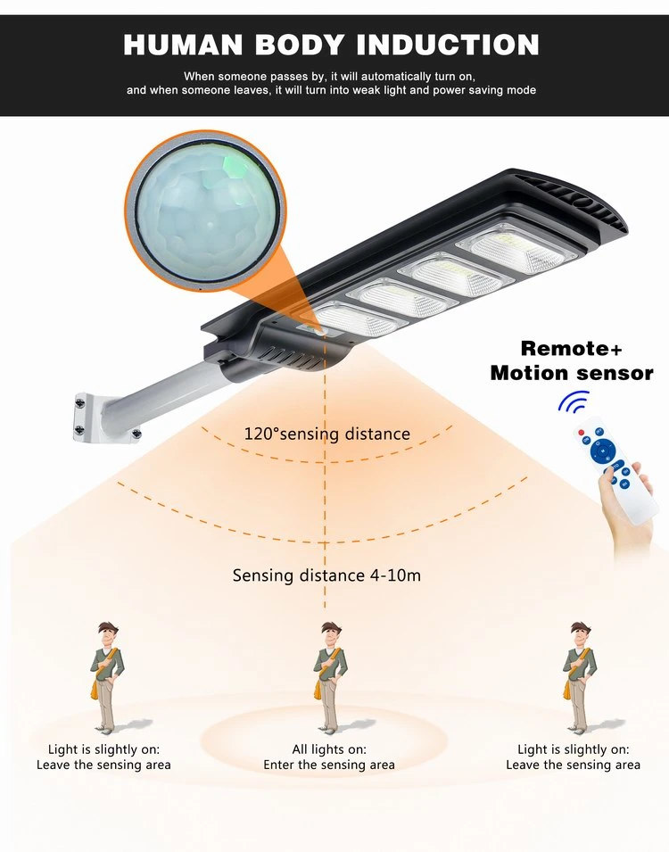 Wholesale Custom Aluminum Outdoor Road Garden Flood Lighting Waterproof IP67 50W 100W 150W 200W All in One Automatic Bifacial LED Solar Street Light