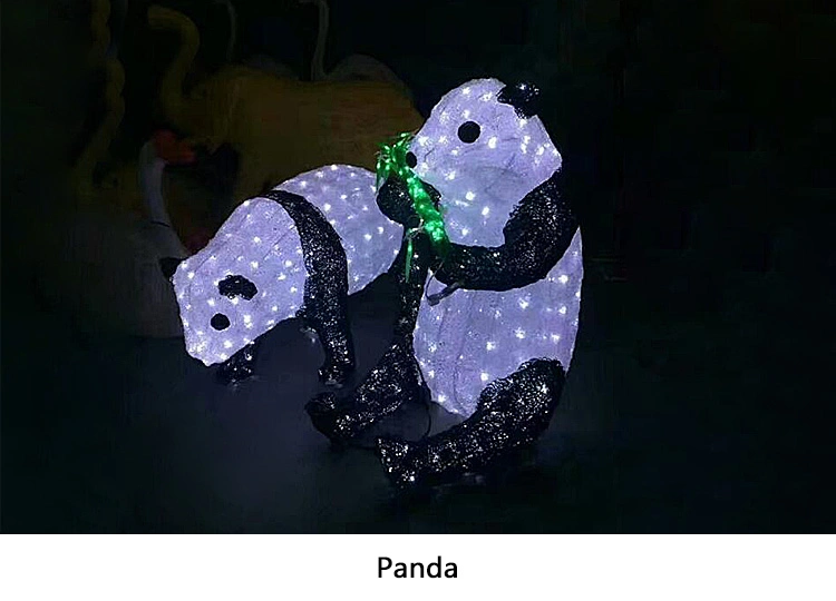 Outdoor Santa Claus Modeling Lights LED Animal Landscape Scenic Park Santa Claus Lights Motif Light