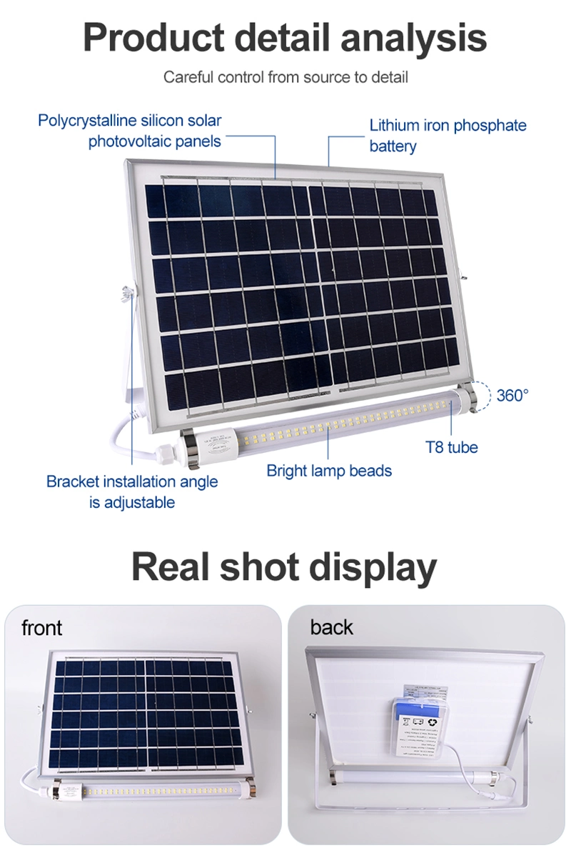 60cm 90cm Outdoor Solar Powered Portable LED Tube Lights