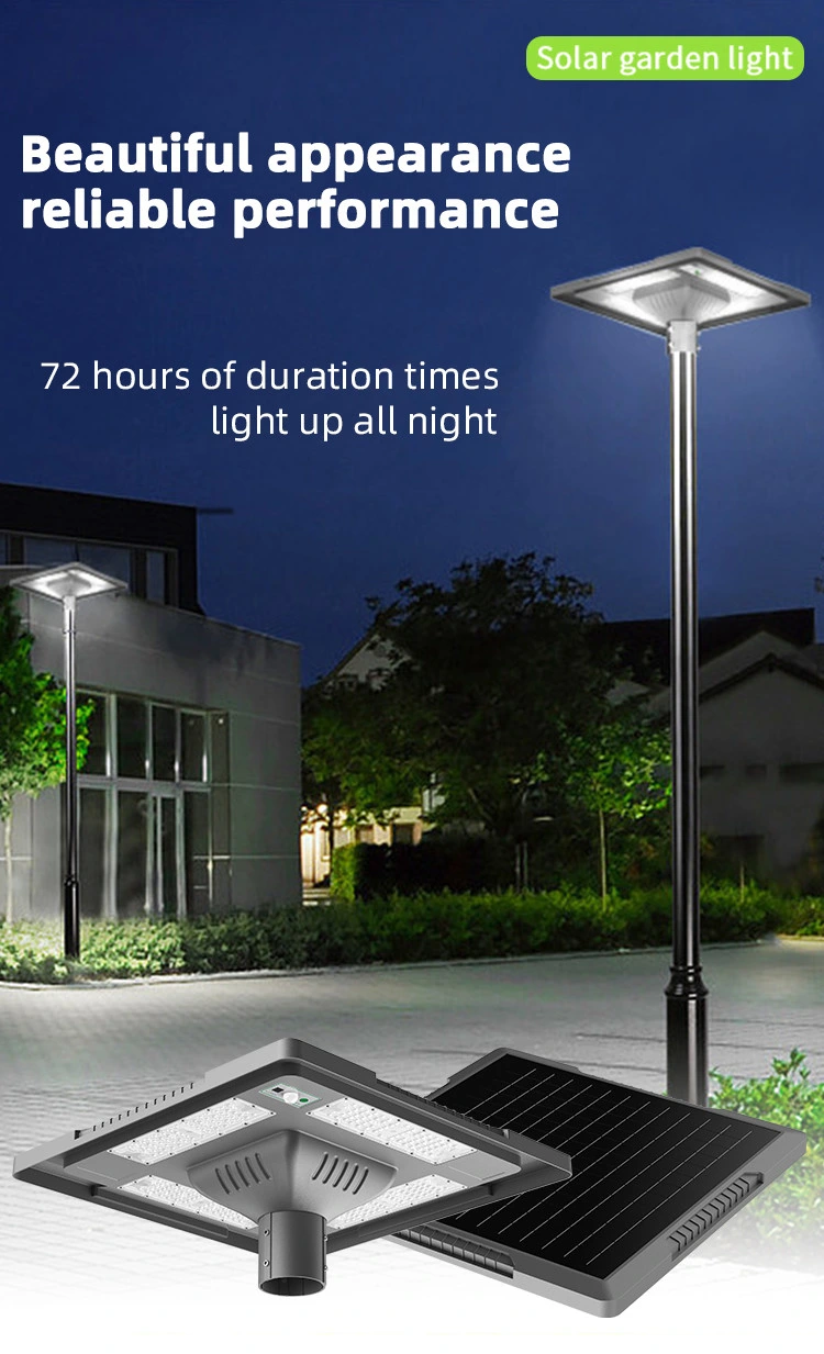 Energy Saving Outdoor IP65 Waterproof 300W 400W All in One Solar LED Garden Light for Garden Road Backyard