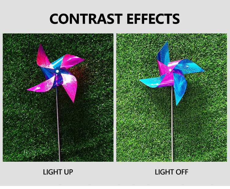 Outdoor IP65 Waterproof Decorative LED Windmill Solar Light Garden Lamp Solar Flower Lights for Walkway Wedding Party Yard Patio Pathway