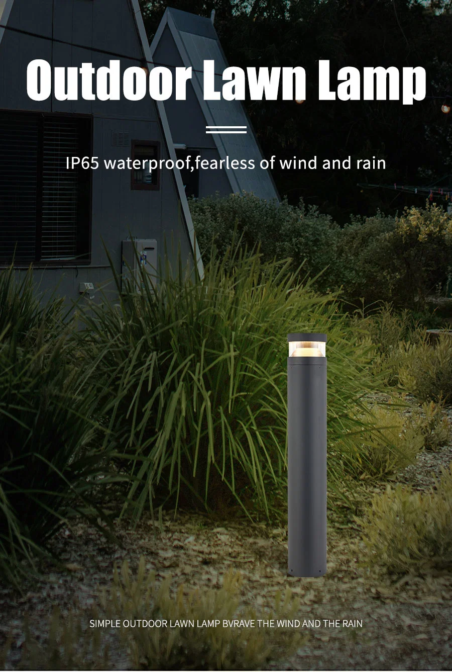 Low Voltage Bollard Outdoor LED Lawn Light for Pathway Garden IP65 Waterproof