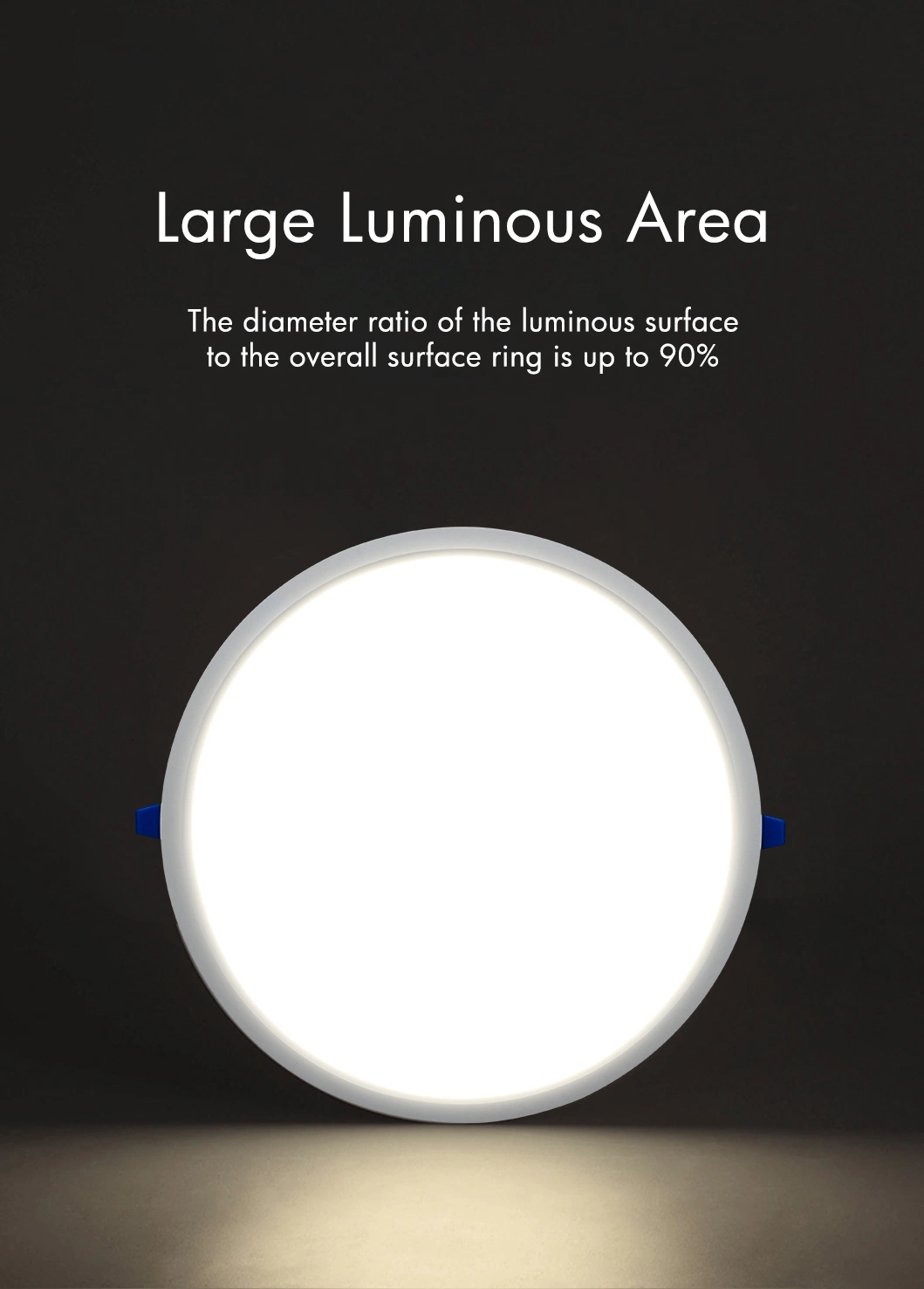 CCT Adjustable High Lumen Ultra Thin Easy Installation Round Square LED Recessed Slim Panel Light