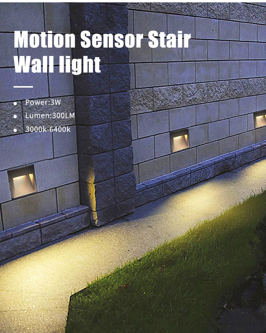 Modern Patio Lamp Step Light LED Outdoor Lighting for Corner Lights