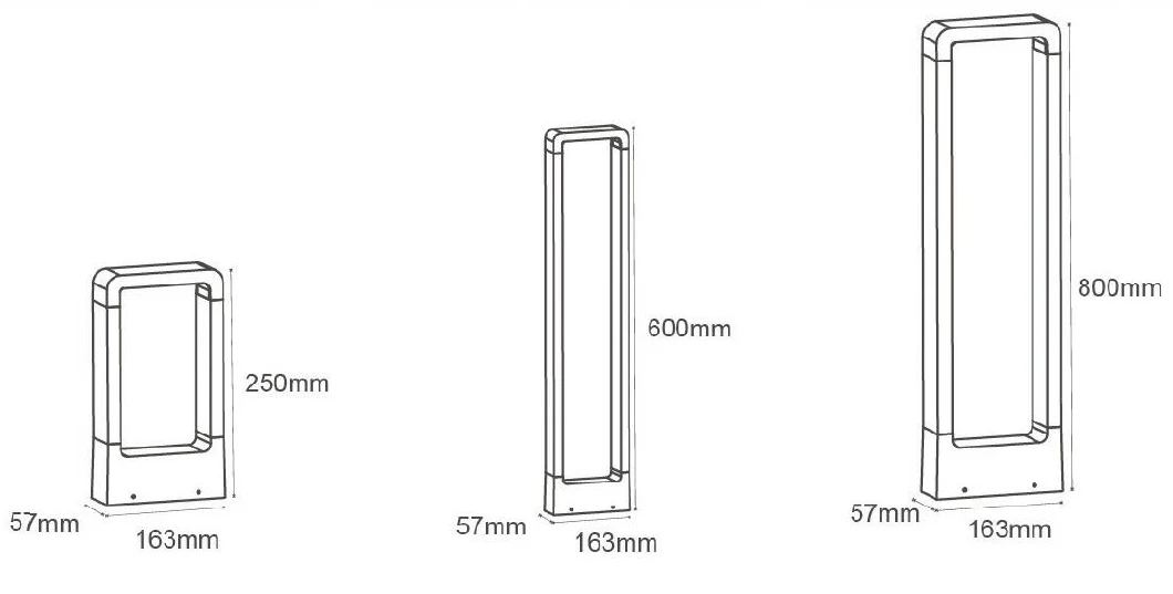 Power Coating Energy Saving LED Light in Parks Plazas Gardens Path Ways