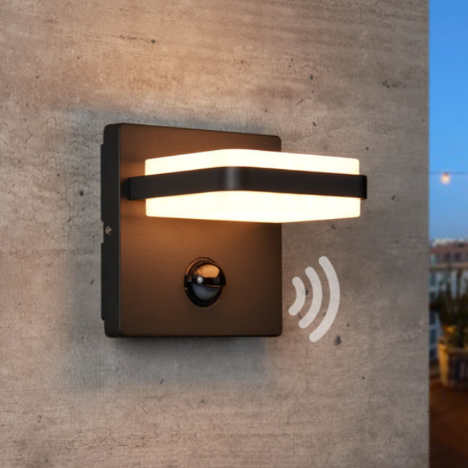 Decorative Die-Cast Aluminum Garden Motion Sensor IP44 Outdoor LED Wall Mount up &Down Light