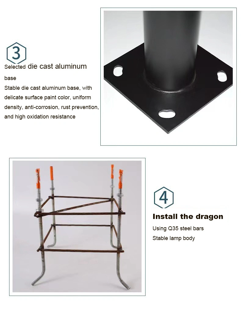 Patented 2m/3m Garden Solar Post Light Solar Lamp Post