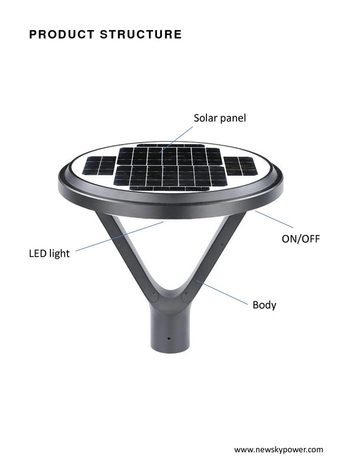 Solar LED Street Road Path Park Courtyard Garden Lamp Light High