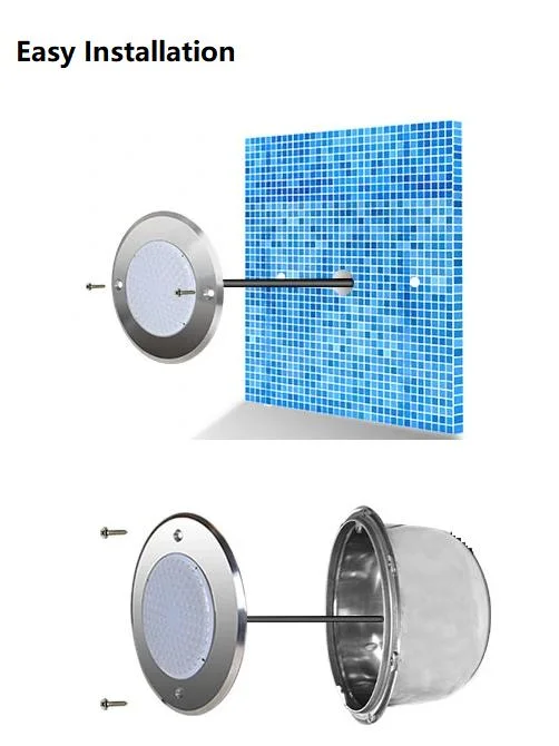 Stainless Steel IP68 RGB Nicheless 12V Low Voltage Wall Mounted Submersible LED Swimming Pool Light