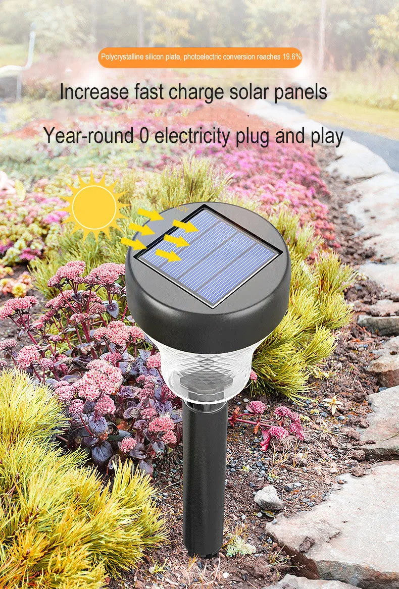 LED Solar Garden Lights for Path Yard Patio Driveway Lawn