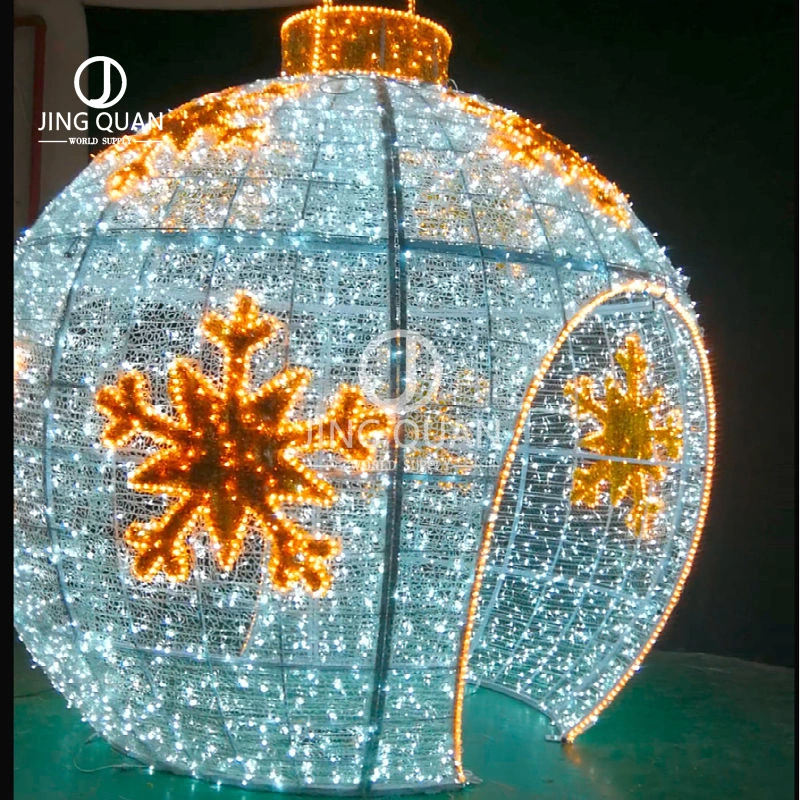 LED Arch Ball Lights China Factory Christmas Supply Giant Lighting Sculpture for Christmas Ornaments