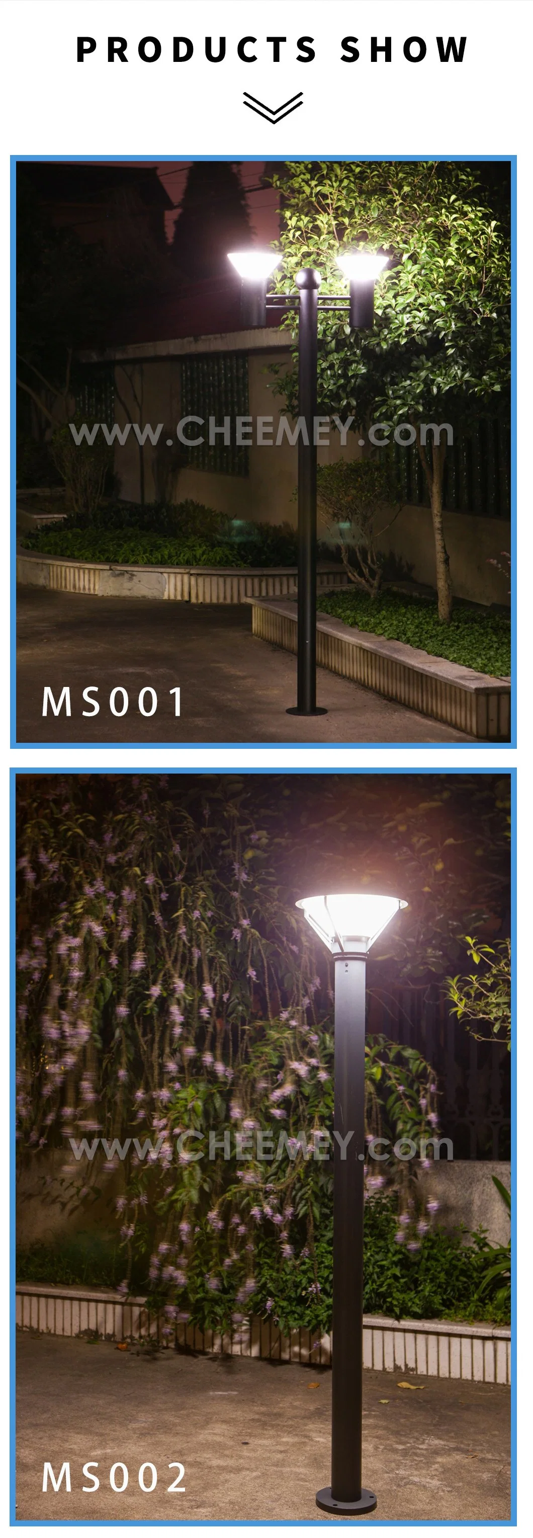 Garden Light Lawn Patio Stainless Steel Solar Powered LED Lighting