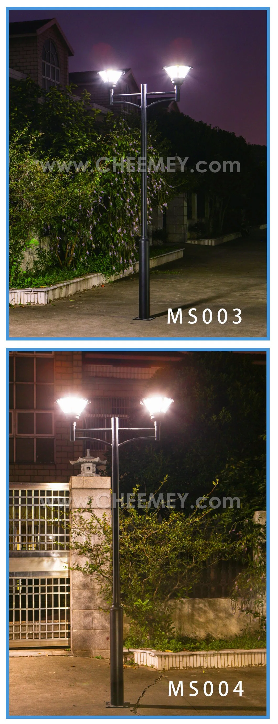 Garden Light Lawn Patio Stainless Steel Solar Powered LED Lighting