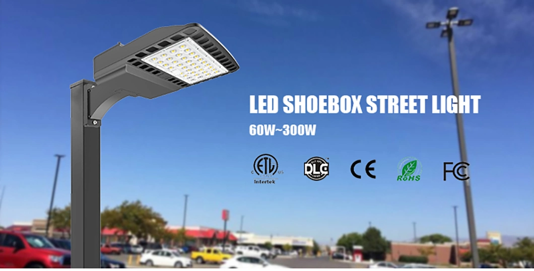 Unique Power Selectable 100W 150W 240W IP66 Outdoor Shoebox LED Pole Lighting for Garage Patio