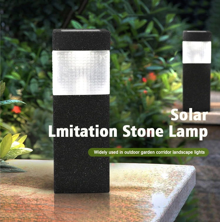 LED Garden Stone Square Path Lawn Solar Powered Solar Light