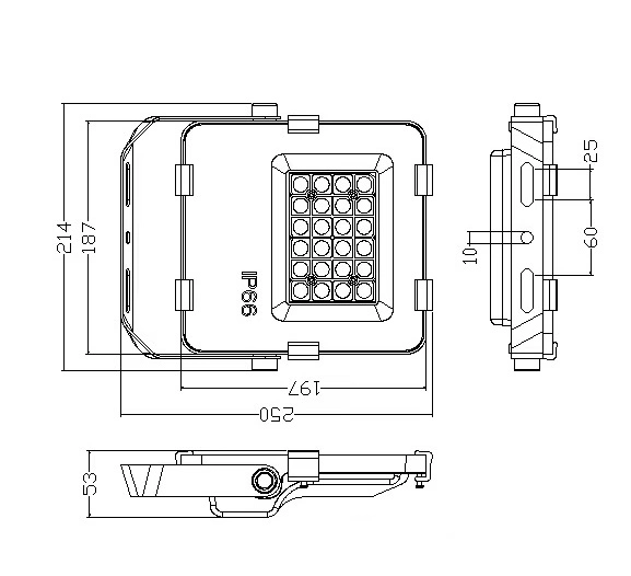 China IP66 Dusk to Dawn Perfect Power LED Flood Light Solar Floodlight LED Street Lamp PIR Solar LED Flood Light Solar Floodlights Motion Sensor Floodlight PLC