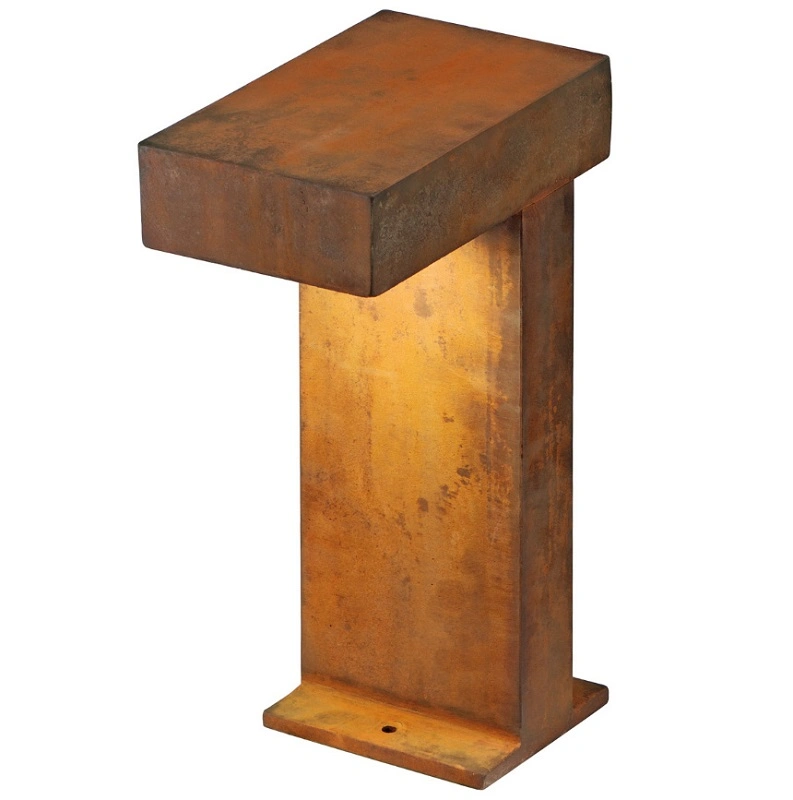 Rusty Bollard Lights Corten Steel Outdoor Lighting