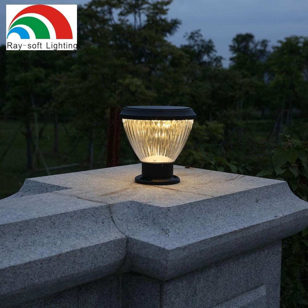 Easy Install Outdoor IP65 Waterproof LED Solar Pillar Light Garden Gate Deck Fence Post Lamp