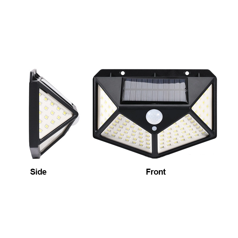 New Cheap Price Outdoor Solar Powered Garden Lamp 100 LED Waterproof Motion Sensor Solar Wall Garden Lights