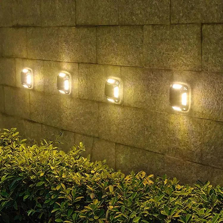 Waterproof Solar LED Wall Light Outdoor Garden Stairs Backyard Solar Light