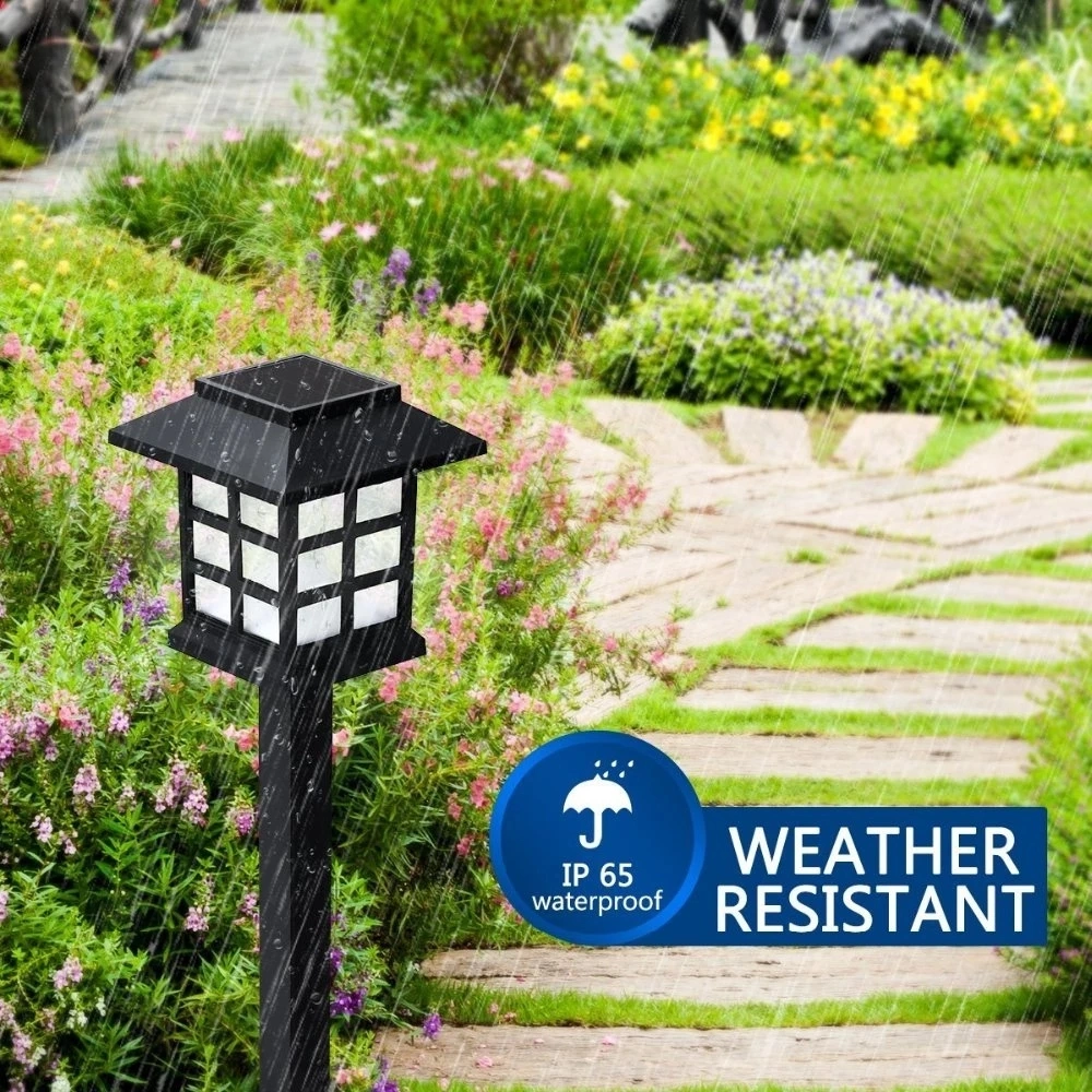 2/4/6/8PCS LED Solar Pathway Lights Waterproof Outdoor Solar Lamp for Garden/Landscape/Yard/Patio/Driveway/Walkway Lighting