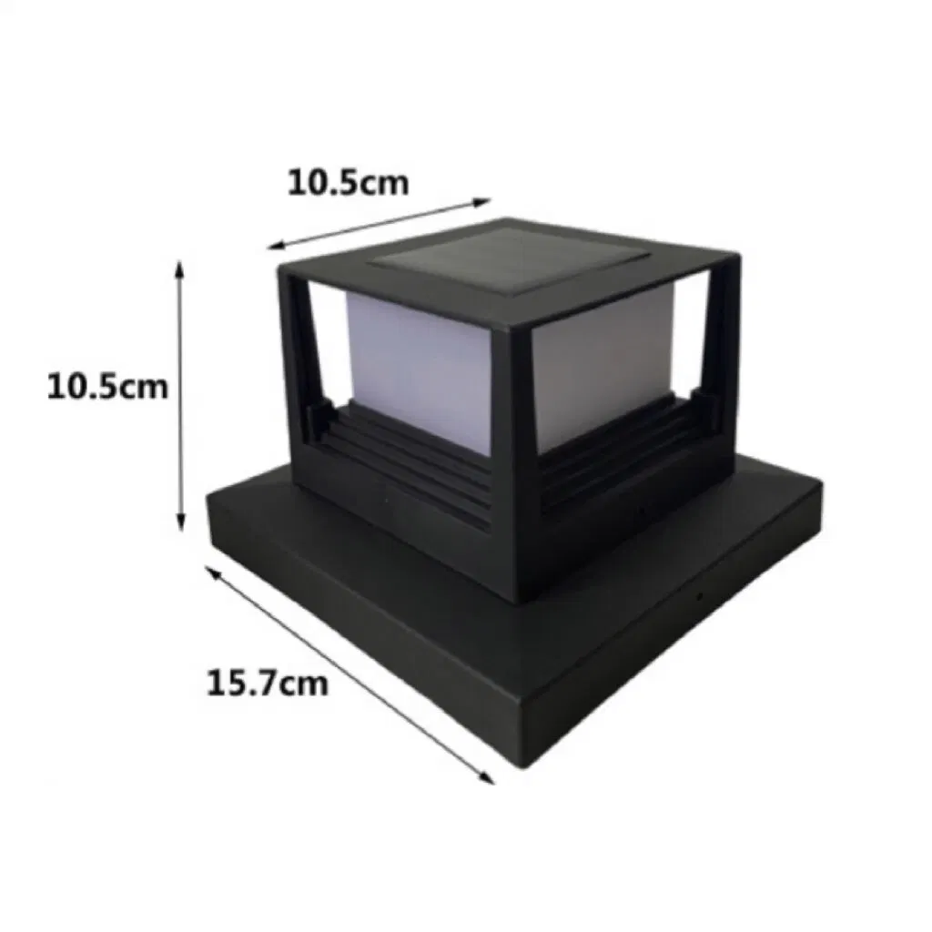 Most Popular Decoration Super Bright Patio Black Outdoor LED Solar Lamp