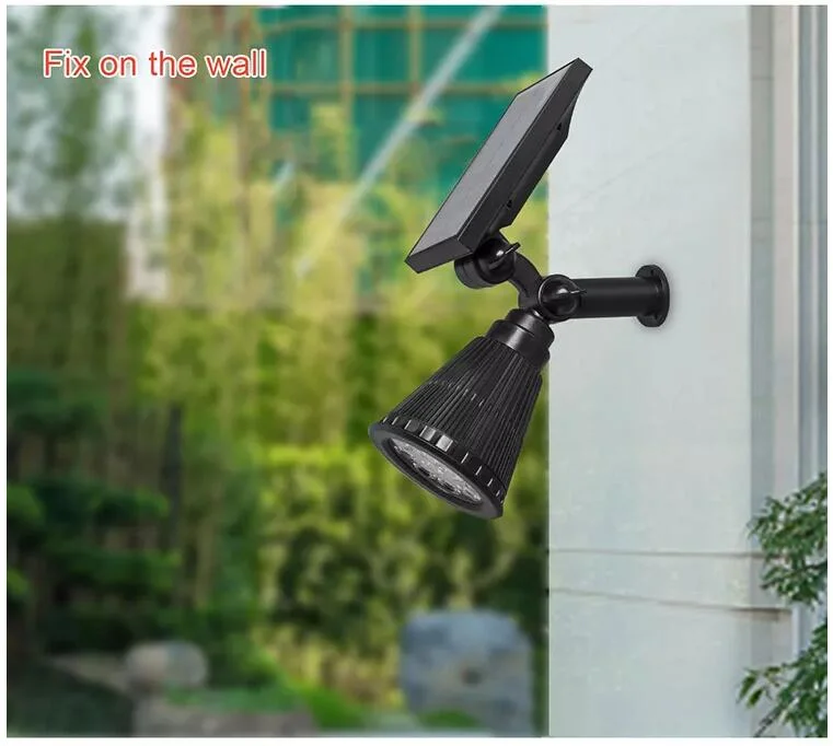 Outdoor Waterproof Landscape Lamp LED Solar Power Garden Light for Pathway Patio Yard Walkway Driveway Path Courtyard Lawn Floodlighting