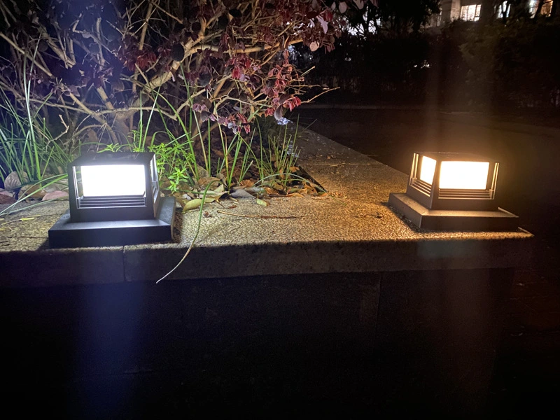 Most Popular Decoration Super Bright Patio Black Outdoor LED Solar Lamp