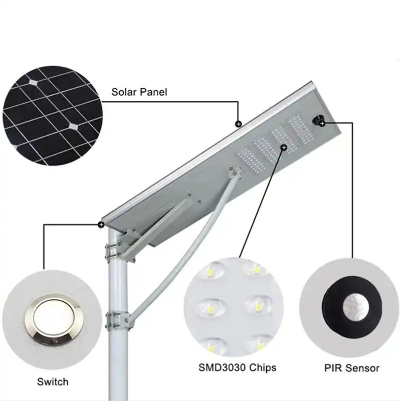 LED Outdoor Garden COB Integrated Highway Road All in One Integrated Solar Street Light Lighting Lamp