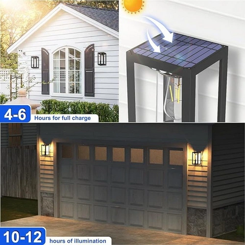 Aluminium Solar Wall Light Outdoor