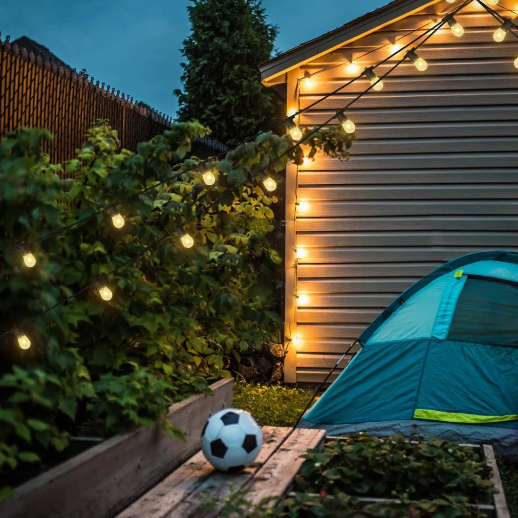 Shatterproof Vintage Edison Bulbs LED String Lights Solar Patio Lights for Backyard Patio