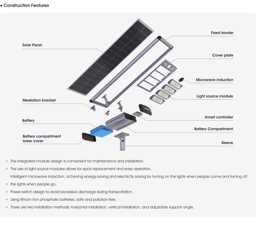 Wholesale 40-120W Best Price Outdoor All in One Solar Street LED Garden Energy Saving Sensor Security Lanscape Light