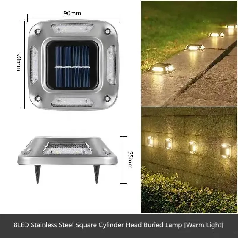 Waterproof Solar LED Wall Light Outdoor Garden Stairs Backyard Solar Light