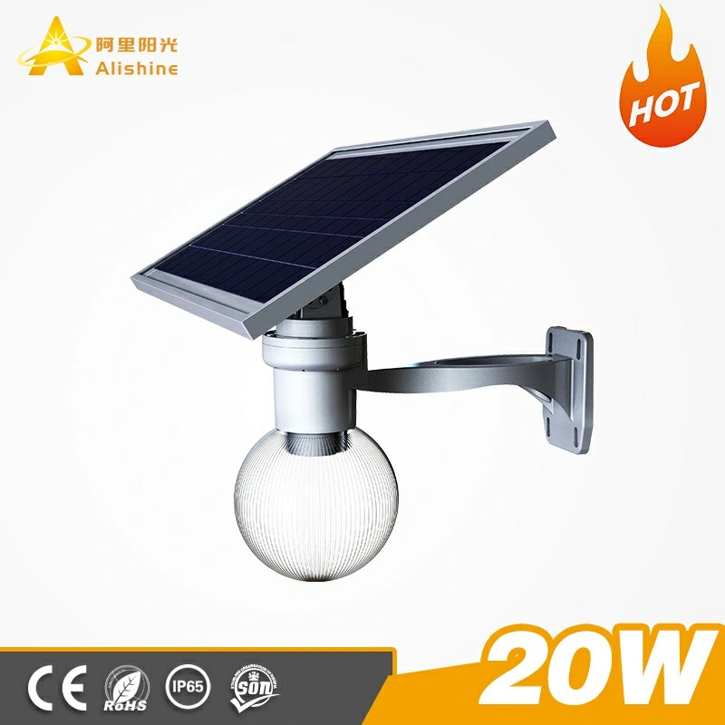 12W Solar Powered LED Street Light for Road Path Garden Square