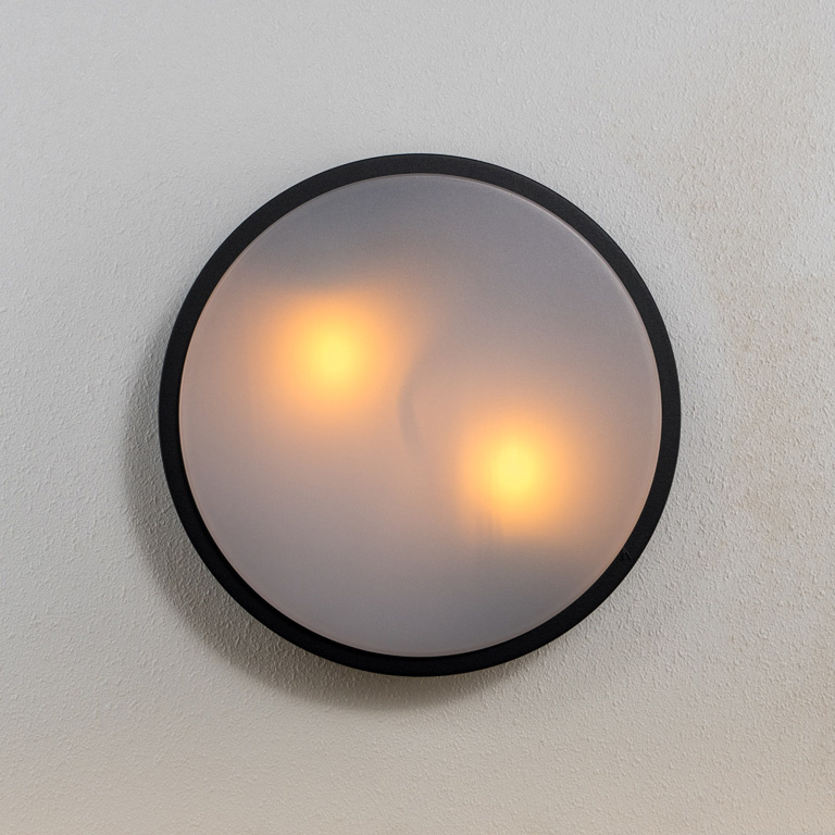 Modern Waterproof Die-Casy Aluminum Round Shape 2*E27 Outdoor Lights for Home Ceiling Exterior