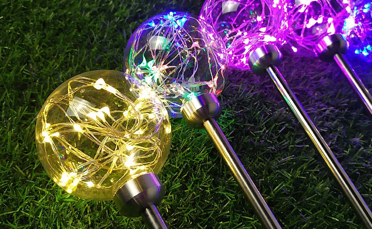 LED Outdoor Garden Decorative Waterproof LED Ball Light Solar Draht Ball Festival Licht Lawn Light Lamp for Landscape Path Yard Lights