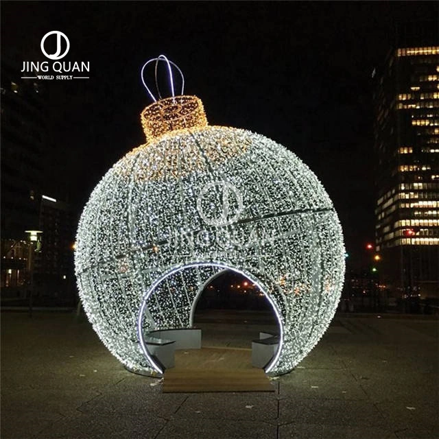 LED Arch Ball Lights China Factory Christmas Supply Giant Lighting Sculpture for Christmas Ornaments