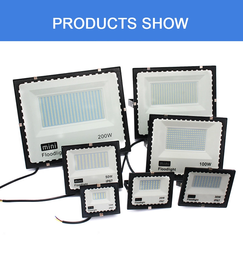 for Yard Garden Square IP67 Exterior 5000K 50W 100W 150W 200W Outdoor LED Flood Lighting