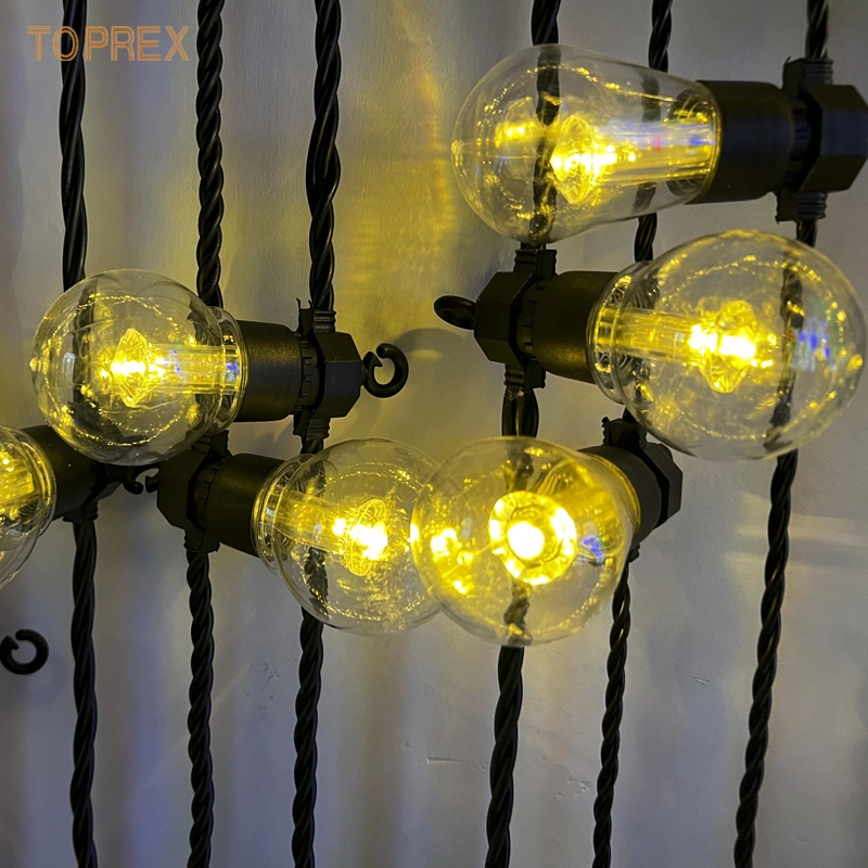 String Lights Outdoor Waterproof Festoon Patio S14 Bulb String Lighting