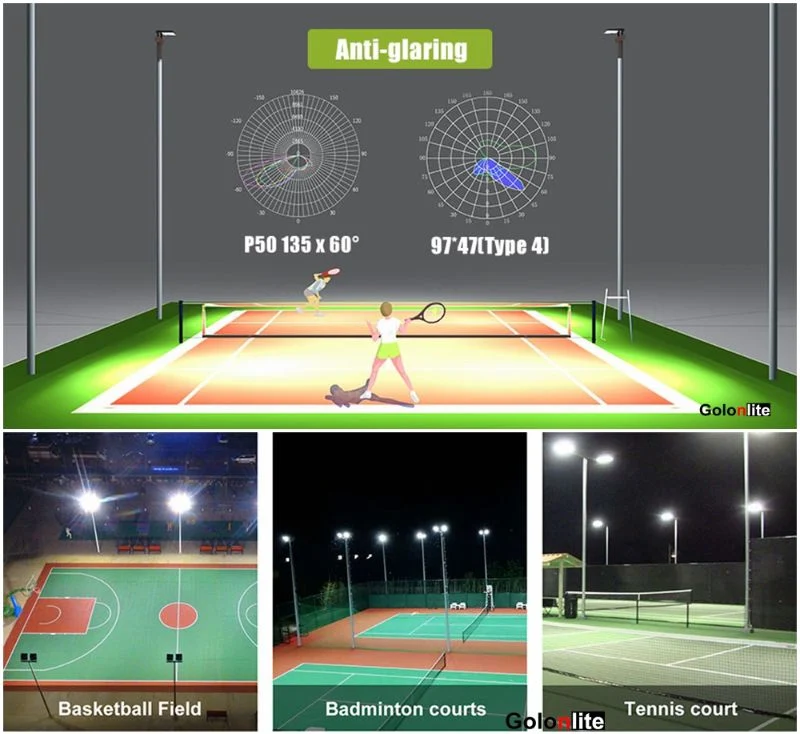 180lm/W Outdoor LED Spotlight Sports Field Billboard Gym Tennis Basketball Court Tunnel Street Lamp 50W 80W 100W 120W 150W 200W 250W 300W 400W LED Flood Light