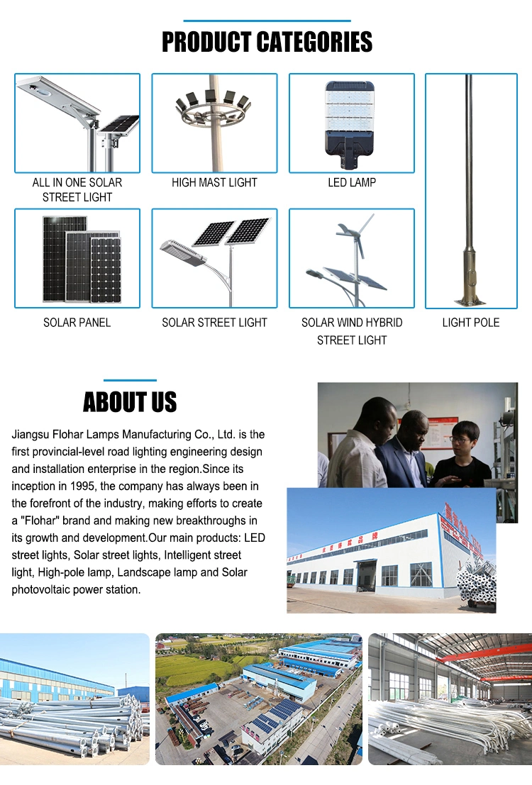 LED Outdoor Garden COB Integrated Highway Road All in One Integrated Solar Street Light Lighting Lamp