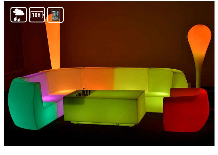 Outdoor Lighting LED Furniture Mueble De LED Patio Furniture Sets Sofa