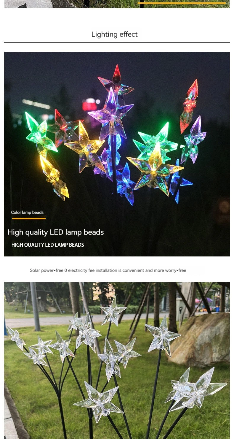 Kezhan Hot Selling Waterproof Landscape Decorative Jellyfish Solar LED Fiber Lawn Lights Outdoor LED Garden Lamp for Holiday