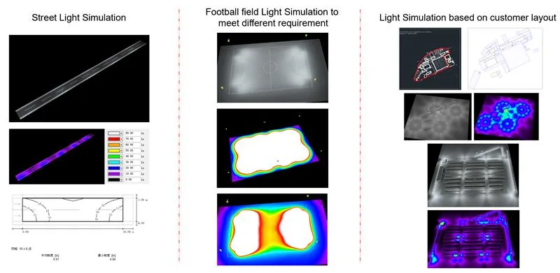 30W~200watts LED Flood Baseball Stadium Football Field Light for Soccer