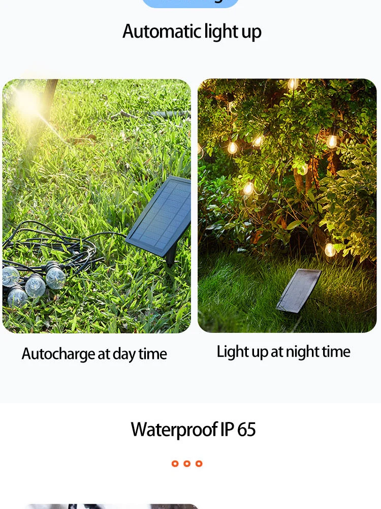 Fashionable Globe Outdoor Solar String Lights