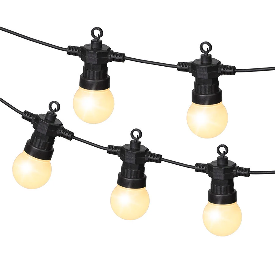 Waterproof Patio Hanging 10 Count Bulb Sockets Light String LED Lighting Lamp Outdoor Garden String Lights for Home Decorations