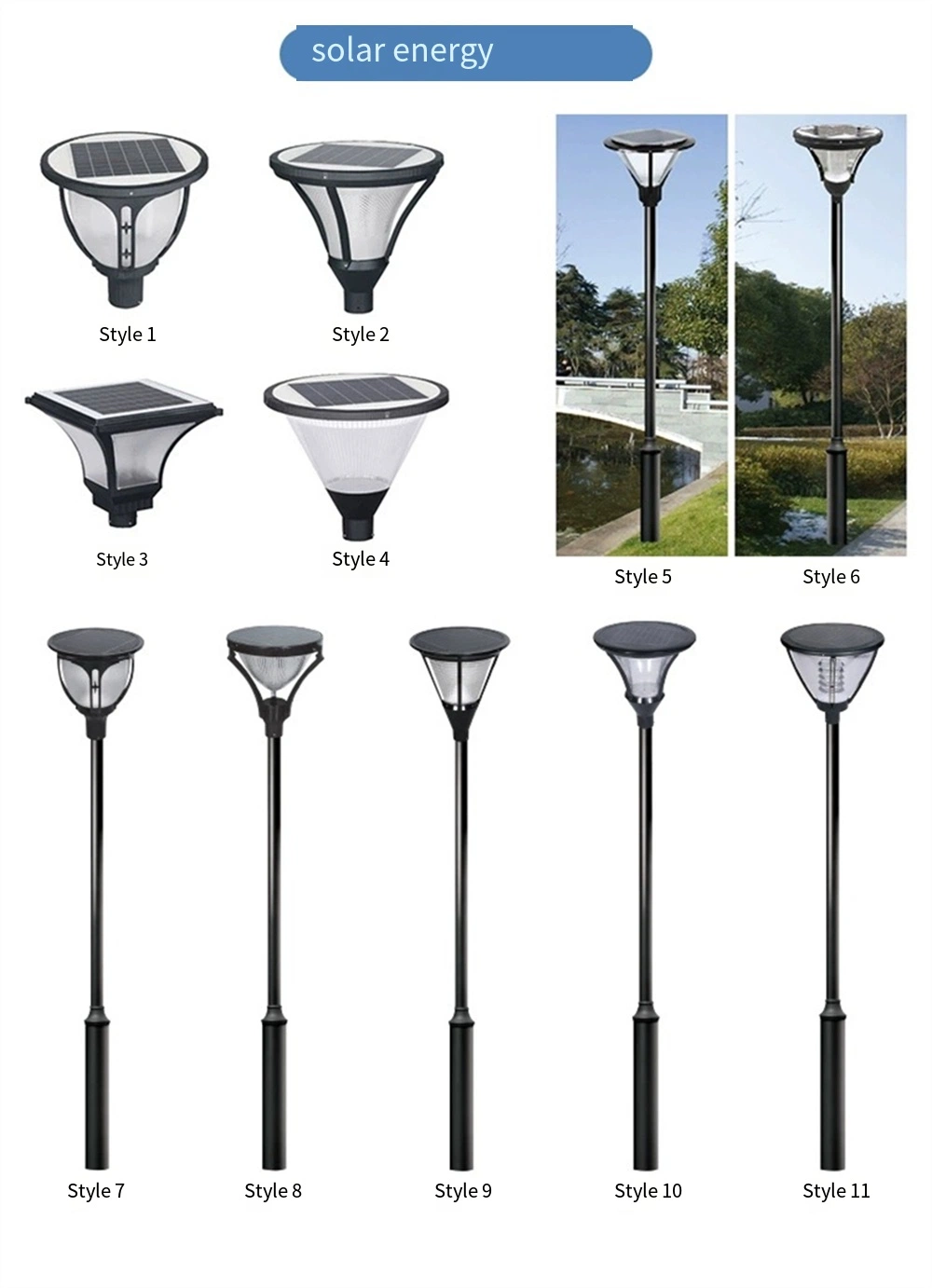 Xindi Waterproof Solar LED Lamp Post